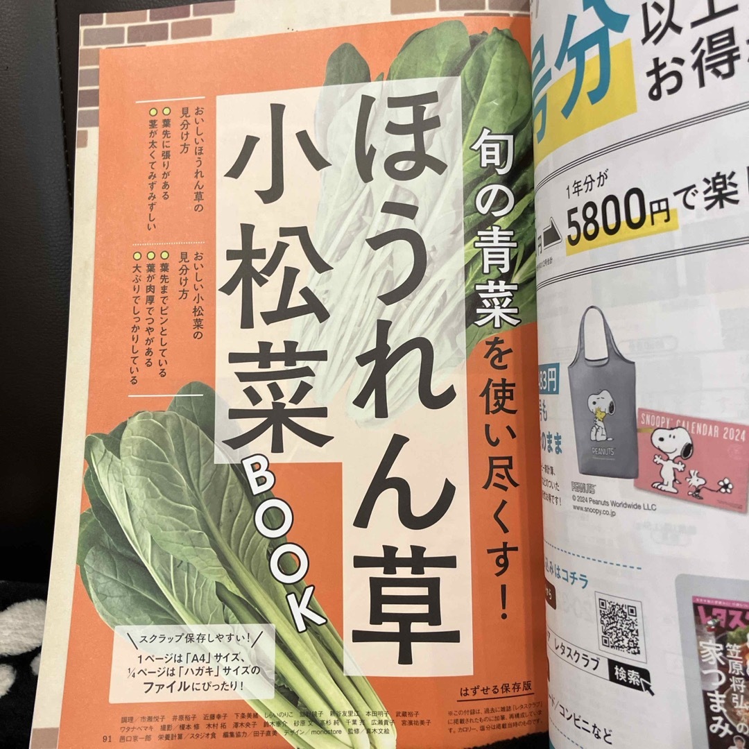 角川書店(カドカワショテン)のお値下げしました 未読です レタスクラブ 2024年2月号  エンタメ/ホビーの雑誌(料理/グルメ)の商品写真