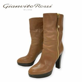 ジャンヴィットロッシ(Gianvito Rossi)のGianvito Rossi　ヒールレザーブーツ 0115(ブーツ)