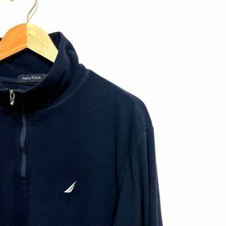 ノーティカ(NAUTICA)のNAUTICA ハーフジップ　フリース　ネイビー　L(スウェット)