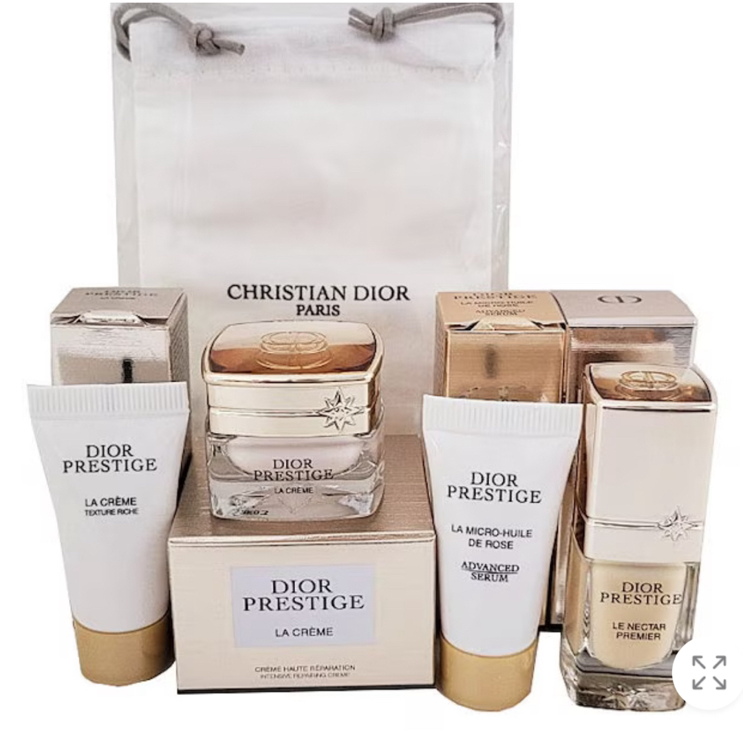 Christian Dior(クリスチャンディオール)のディオールプレステージ4点セット➕ミニ巾着 コスメ/美容のスキンケア/基礎化粧品(フェイスクリーム)の商品写真