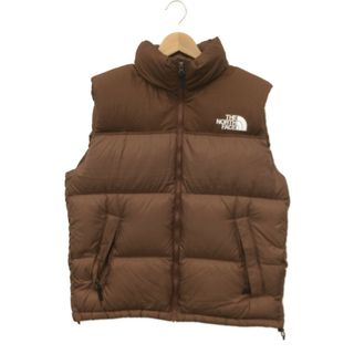 ノースフェイス(THE NORTH FACE) ダウンベスト(メンズ)（ブラウン/茶色