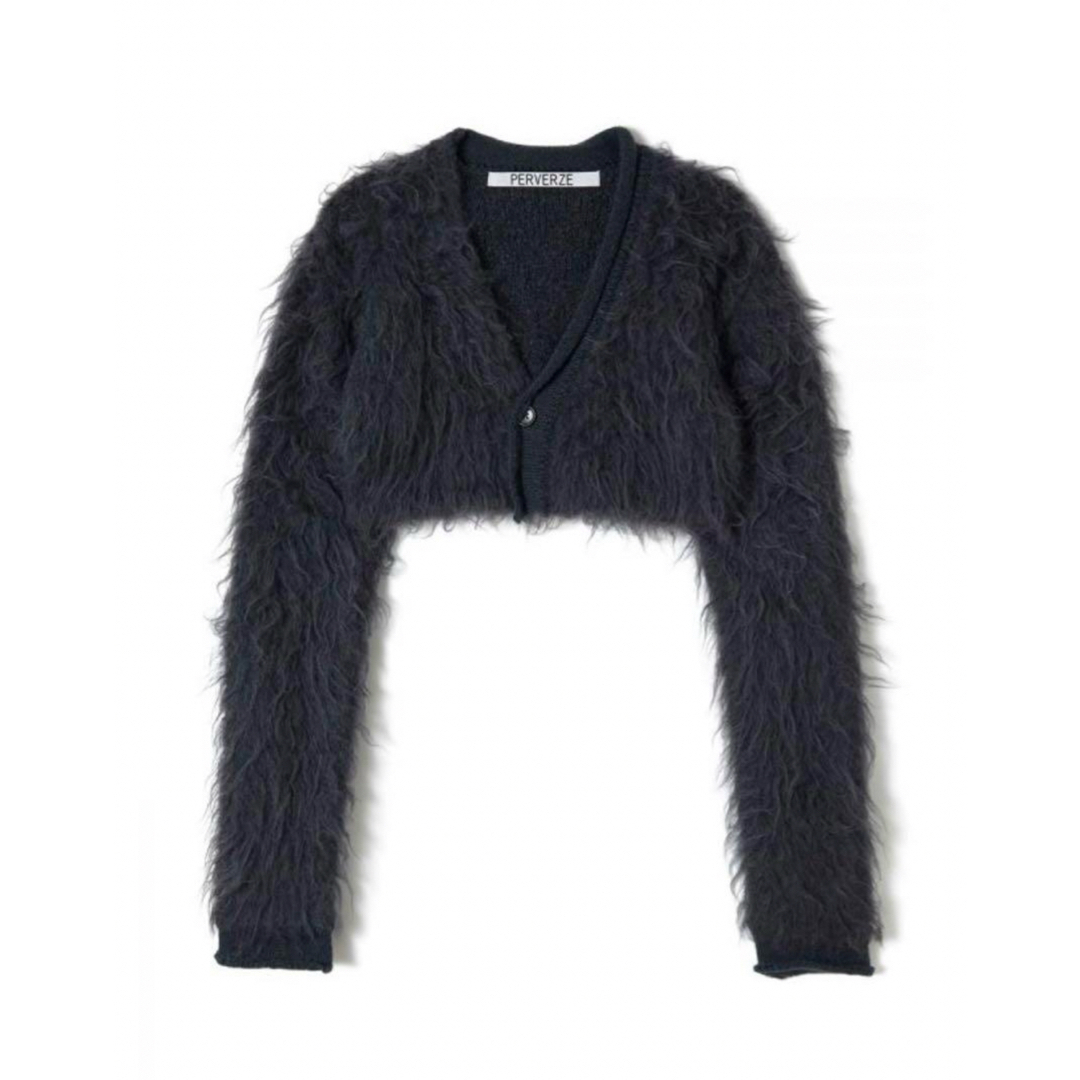 Maison Martin Margiela(マルタンマルジェラ)のperverze Brushed Cropped Knit Cardigan  レディースのトップス(カーディガン)の商品写真