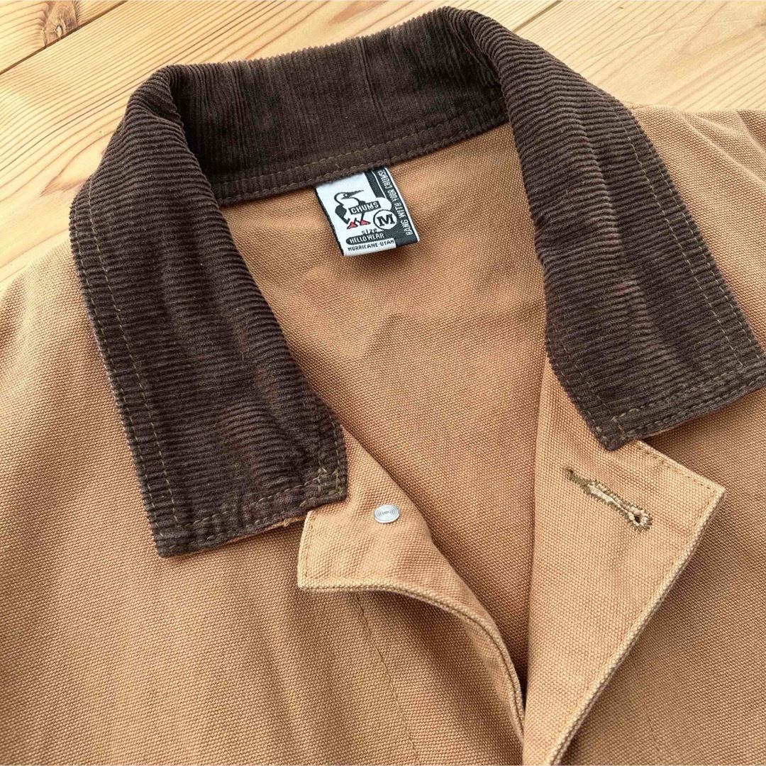 CHUMS(チャムス)のCHAMS WORK  2016モデル　ロングコート　カバーオール　キャメルM メンズのジャケット/アウター(チェスターコート)の商品写真