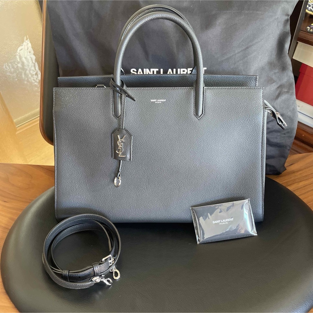 レザー付属品【新品未使用】SAINT LAURENT ハンドバッグ　カバ リヴ ゴーシュ