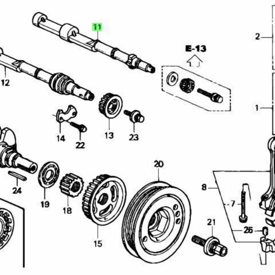 ホンダ トルネオ GH-CL1 リアバランサー シャフトCOMP