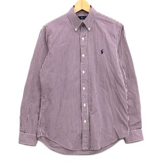 ラルフローレン(Ralph Lauren)の美品 ラルフローレン ボタンダウンシャツ ストライプ柄 メンズ S(シャツ)