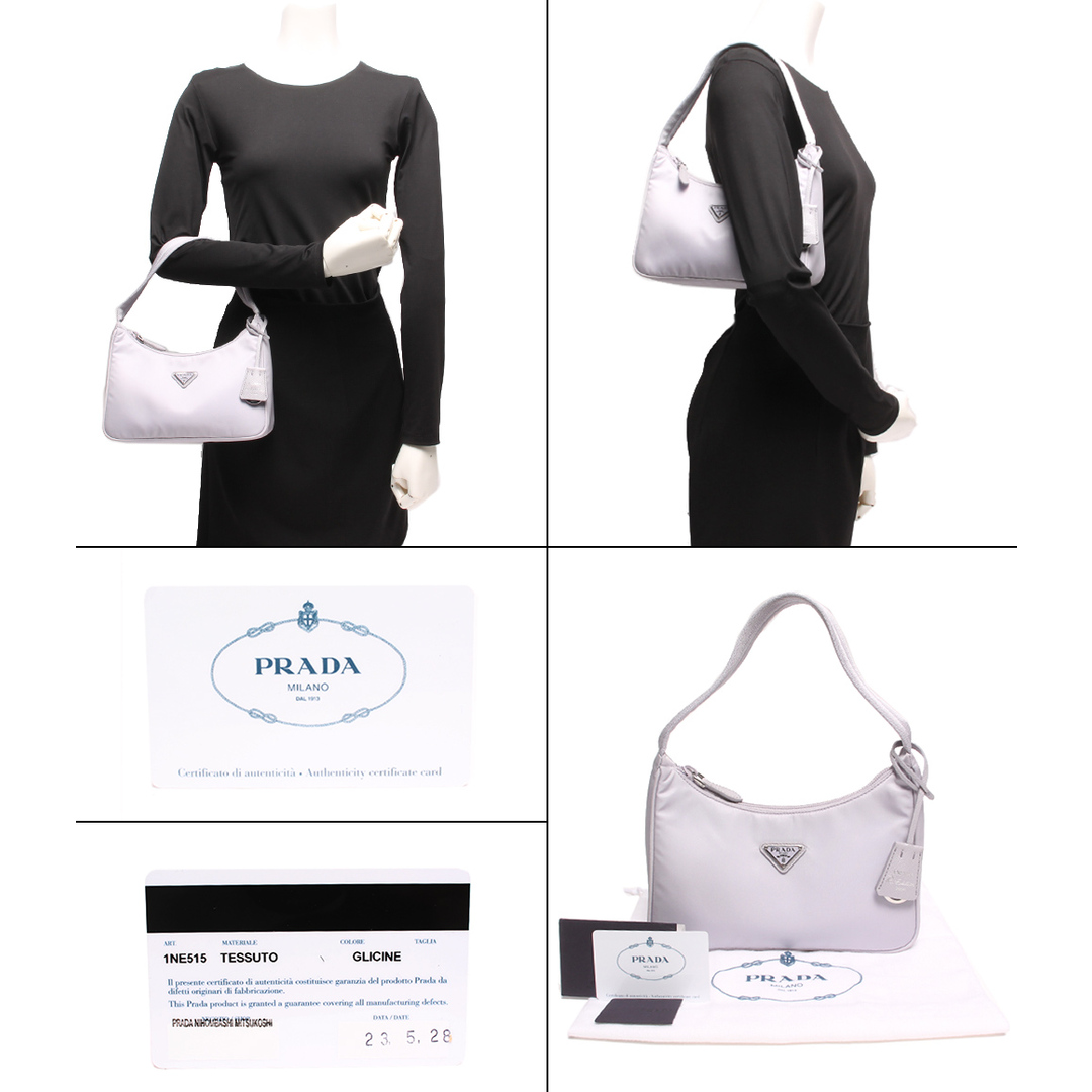 PRADA(プラダ)の美品 プラダ ハンドバッグ シルバー金具 パステルパープル レディース レディースのバッグ(ハンドバッグ)の商品写真