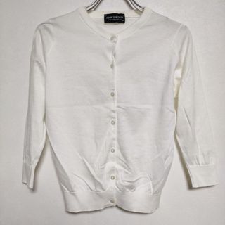 ジョンスメドレー(JOHN SMEDLEY)のJOHN SMEDLEY XS シーアイランドコットン カーディガン ニット ホワイト レディース ジョンスメドレー【中古】4-0114M∞(ニット/セーター)