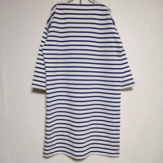 Traditional Weatherwear BMB SHIRT SUPER LONG 定価17600円 ボーダー ワンピース ホワイト ブルー レディース トラディショナルウェザーウェア【中古】4-0114M∞(その他)