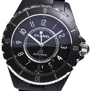 シャネル(CHANEL)のシャネル CHANEL H3131 J12 マットブラック セラミック 自動巻き メンズ _795720(腕時計(アナログ))