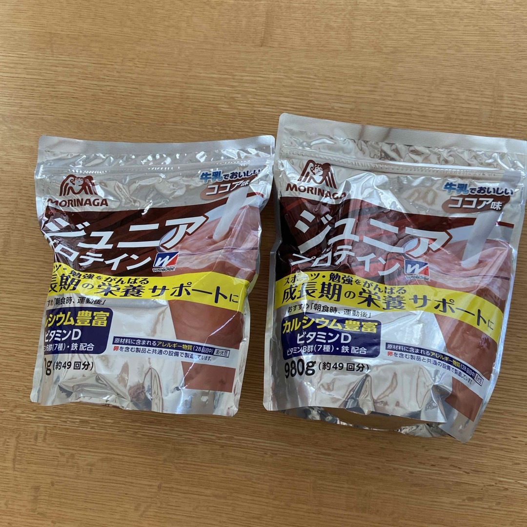 森永製菓(モリナガセイカ)のウイダー ジュニアプロテイン ココア味(980g)2個セット 食品/飲料/酒の健康食品(プロテイン)の商品写真