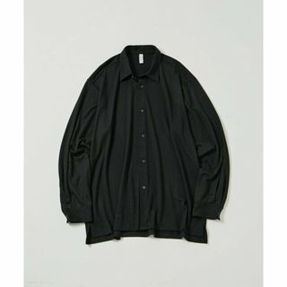 【ブラック（01）】ウール天竺 レギュラーカラー カットシャツ / ロングシーズン着用可能(シャツ)