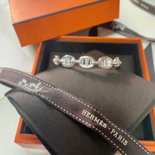 【値下げ中】HERMES エルメス バングル アノ アクセサリー 小物    ベージュ系 レディース 約25.8g 人気【品】VIBRATO新着アイテム