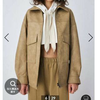 レディースmoussy B-3 FAUX MOUTON JACKET ムートン ボア