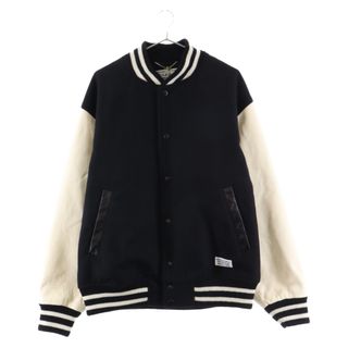 WACKO MARIA ワコマリア 24SS LEATHER VARSITY JACKET TYPE-1 レザーアーム バーシティジャケット スタジャン ブラック 24SSE-WMO-BL01