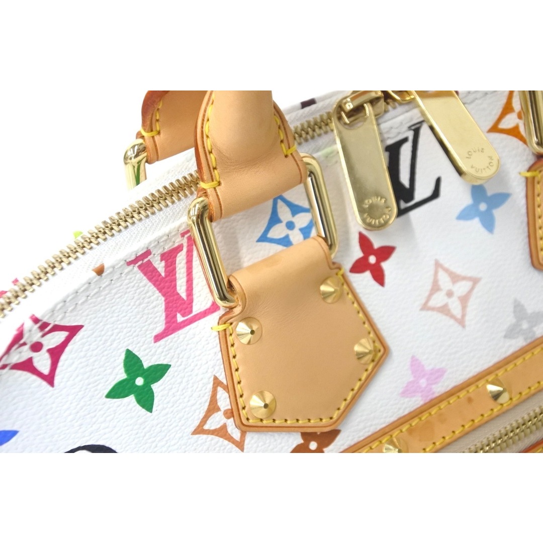 LOUIS VUITTON(ルイヴィトン)のLOUIS VUITTON ルイヴィトン 村上隆 ハンドバッグ アルマ M92647 モノグラムマルチ ブロン ホワイト 美品 中古 59540 レディースのバッグ(ハンドバッグ)の商品写真