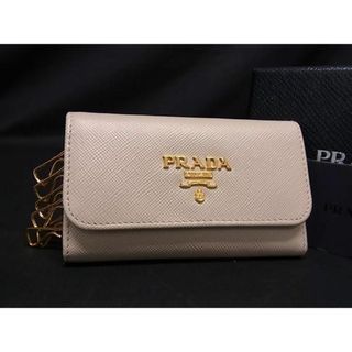 プラダ(PRADA)の■極美品■ PRADA プラダ 1M0222 サフィアーノレザー 6連 キーケース 鍵入れ レディース ベージュ系 AU7705 (その他)