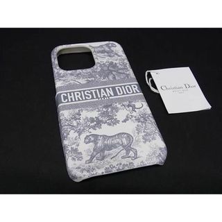 ディオール(Dior)の■極美品■ ChristianDior ディオール トワル ドゥ ジュイ  iPhone13 Pro 対応 アイフォンケース スマホケース グレー系 AU7726(その他)