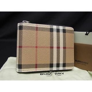 バーバリー(BURBERRY)の ■新品■未使用■ BURBERRY バーバリーノバチェック  PVC×レザー ラウンドファスナー 財布 ウォレット ブラウン系 AW1236 (財布)