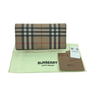 バーバリー(BURBERRY)の▼▼BURBERRY バーバリー ノヴァチェック 2つ折り長財布 TIVTIT1265 ベージュ(財布)