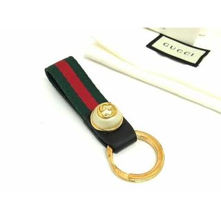 グッチ(Gucci)の■新品■未使用■ GUCCI グッチ インターロッキングG シェリーライン レザー キーリング チャーム ブラック系 AU1168(その他)