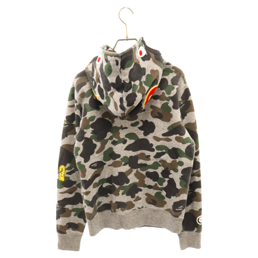 A BATHING APE シャークパーカー　フルジップ　1stカモ　 M４-新品に近い状態