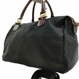 BALENCIAGA ボストンバッグ キャメル グリーン