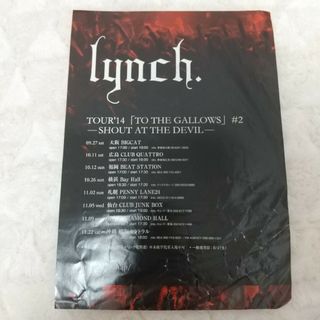 TOUR 2014年    lynch.  フライヤー(ミュージシャン)