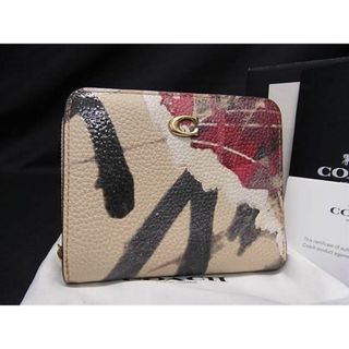 コーチ(COACH)の■新品■未使用■ COACH コーチ F2273 ミント＆サーフ Mint+Serf コラボ レザー 二つ折り 財布 ウォレット グレージュ系 AS6721 (財布)