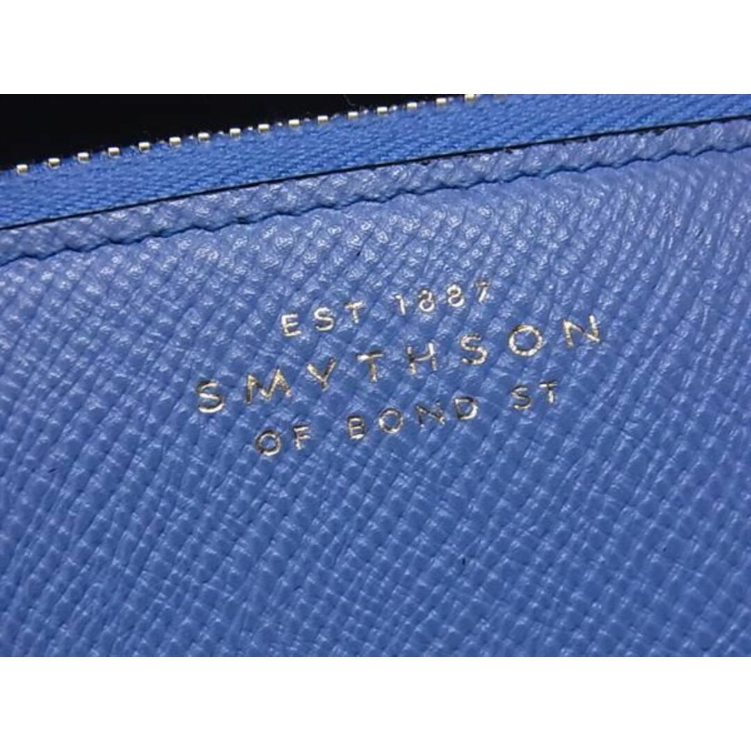 Smythson(スマイソン)の■新品同様■ SMYTHSON スマイソン レザー ラウンドファスナー 長財布 ウォレット レディース ブルー系 AS7402  レディースのファッション小物(財布)の商品写真