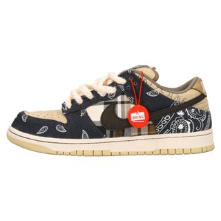 ナイキ(NIKE)のNIKE SB ナイキエスビー DUNK LOW PRM QS TRAVIS SCOTT CACTUS JACK トラビススコット ダンクロープレミアムカクタスジャックスニーカー ネイビー/ベージュ US9.5/27.5cm(スニーカー)