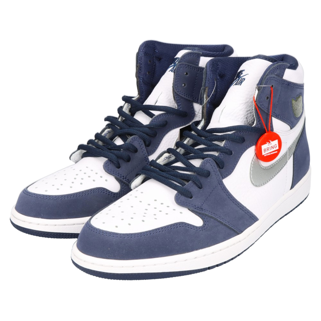 NIKE(ナイキ)のNIKE ナイキ AIR JORDAN 1 HIGH OG CO.JP 2020 エアジョーダン1 ハイスニーカー ホワイト/ネイビー US12 DC1788-100 メンズの靴/シューズ(スニーカー)の商品写真