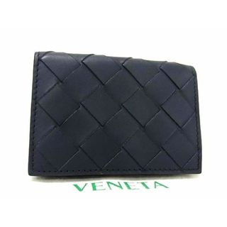 ボッテガヴェネタ(Bottega Veneta)の■極美品■ BOTTEGA VENETA ボッテガヴェネタ イントレチャート レザー 三つ折り 財布 ウォレット 小銭入れ 札入れ ブラック系 AS4120 (折り財布)