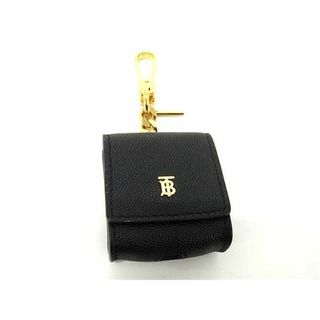 バーバリー(BURBERRY)の■極美品■ BURBERRY バーバリー レザー AirPodsケース エアポッズケース キーホルダー ブラック系 AT6830(その他)