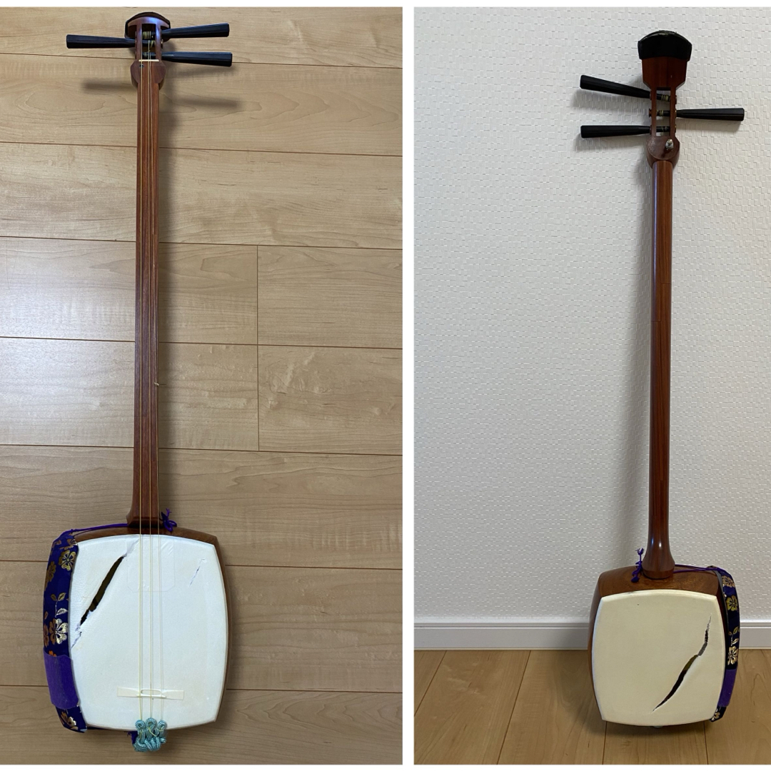 三味線 ヘラ ケース 文化譜付き 楽器の和楽器(三味線)の商品写真