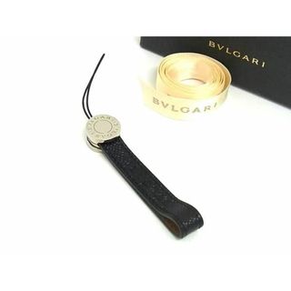 ブルガリ(BVLGARI)の■新品■未使用■ BVLGARI ブルガリブルガリ レザー キーホルダー チャーム シルバー系×ブラック系 AX0926 (その他)