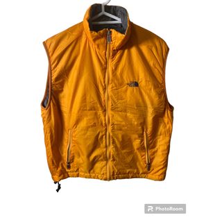 ザノースフェイス(THE NORTH FACE)のザノースフェイス　THENORTHFACE ダウンベスト　オレンジ　メンズ(ダウンベスト)