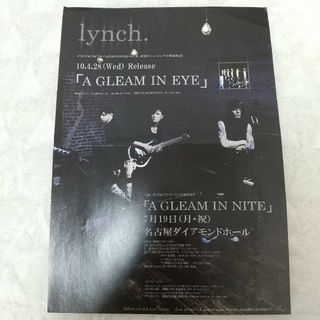 2010年   lynch.  A GLEAM IN EYE フライヤー(ミュージシャン)