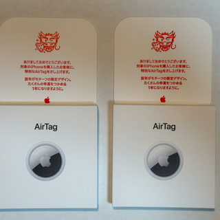 AirTag エアタグ　2024  2個セット　Apple 辰 新品未開封 本体