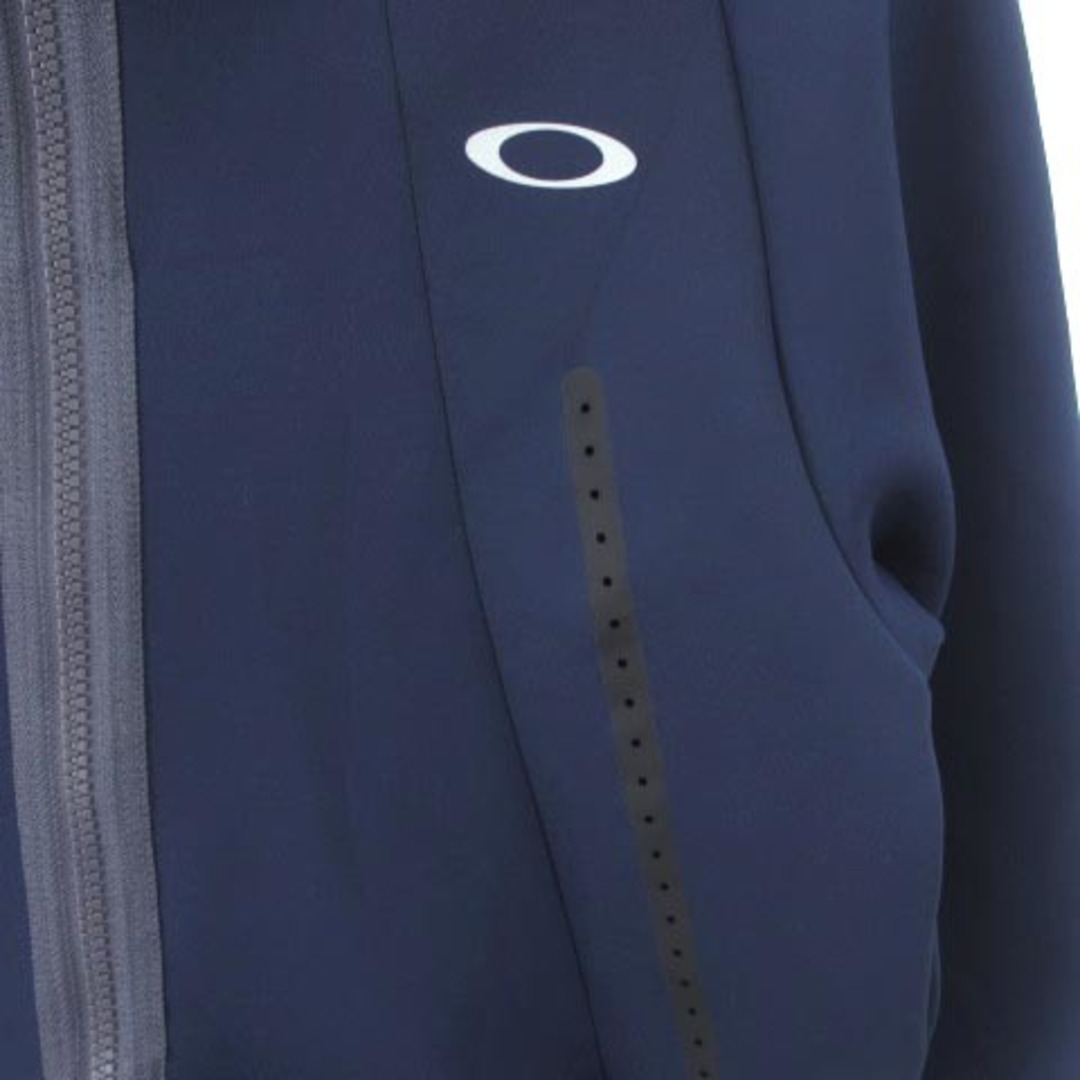 Oakley(オークリー)のオークリー パーカー ジップアップ 裏ドット ロゴ 刺繍 ネイビー 紺 S メンズのトップス(パーカー)の商品写真