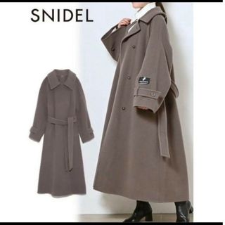 スナイデル(SNIDEL)のsnidel ステンカラーリバーコート BRW(ロングコート)