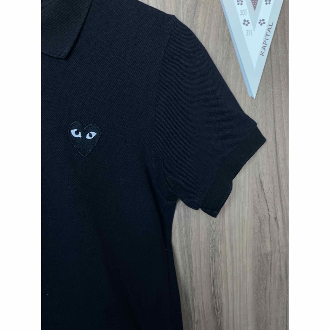 COMME des GARCONS(コムデギャルソン)のPLAY CDG Polo Shirt Black women's レディースのトップス(ポロシャツ)の商品写真