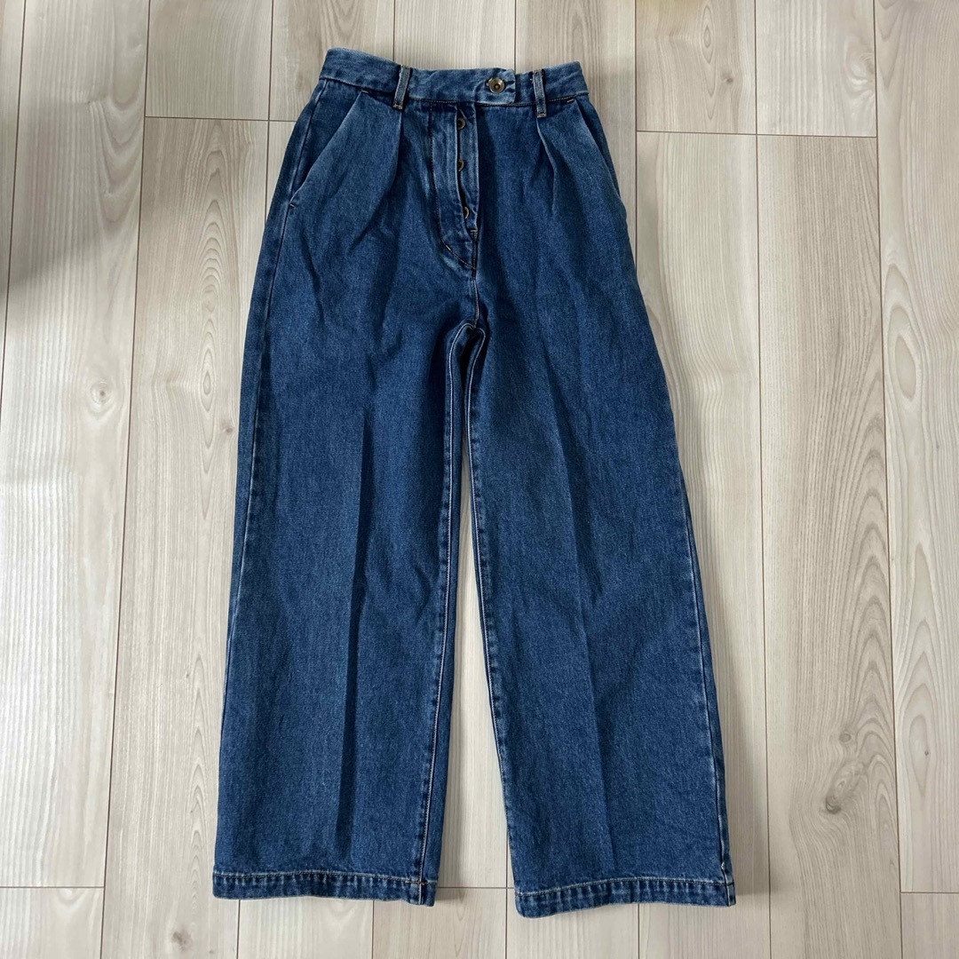 SeaRoomlynn(シールームリン)のsearoomlynn センタープレスDenimトラウザー レディースのパンツ(デニム/ジーンズ)の商品写真