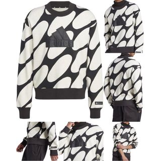 ADDIDAS×MARIMEKKO コラボ　スウェット　ホワイト　メンズXL