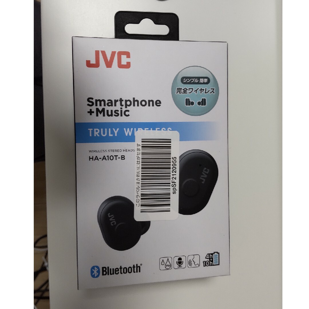 Victor(ビクター)のJVC HA-A10T-B ブラック　ワイヤレスイヤホン スマホ/家電/カメラのオーディオ機器(ヘッドフォン/イヤフォン)の商品写真