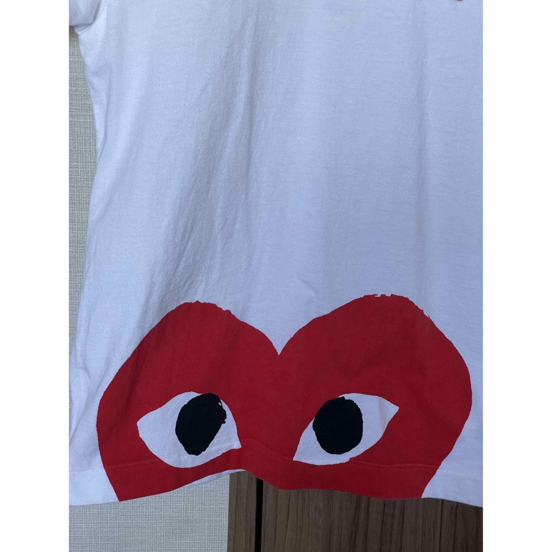 COMME des GARCONS SHIRT(コムデギャルソンシャツ)のPLAY CDG T-Shirt White women's メンズのトップス(Tシャツ/カットソー(半袖/袖なし))の商品写真