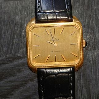 OMEGA★ダイヤ2石に14金無垢ケース オメガのレディース腕時計 アンティーク15cm動作確認