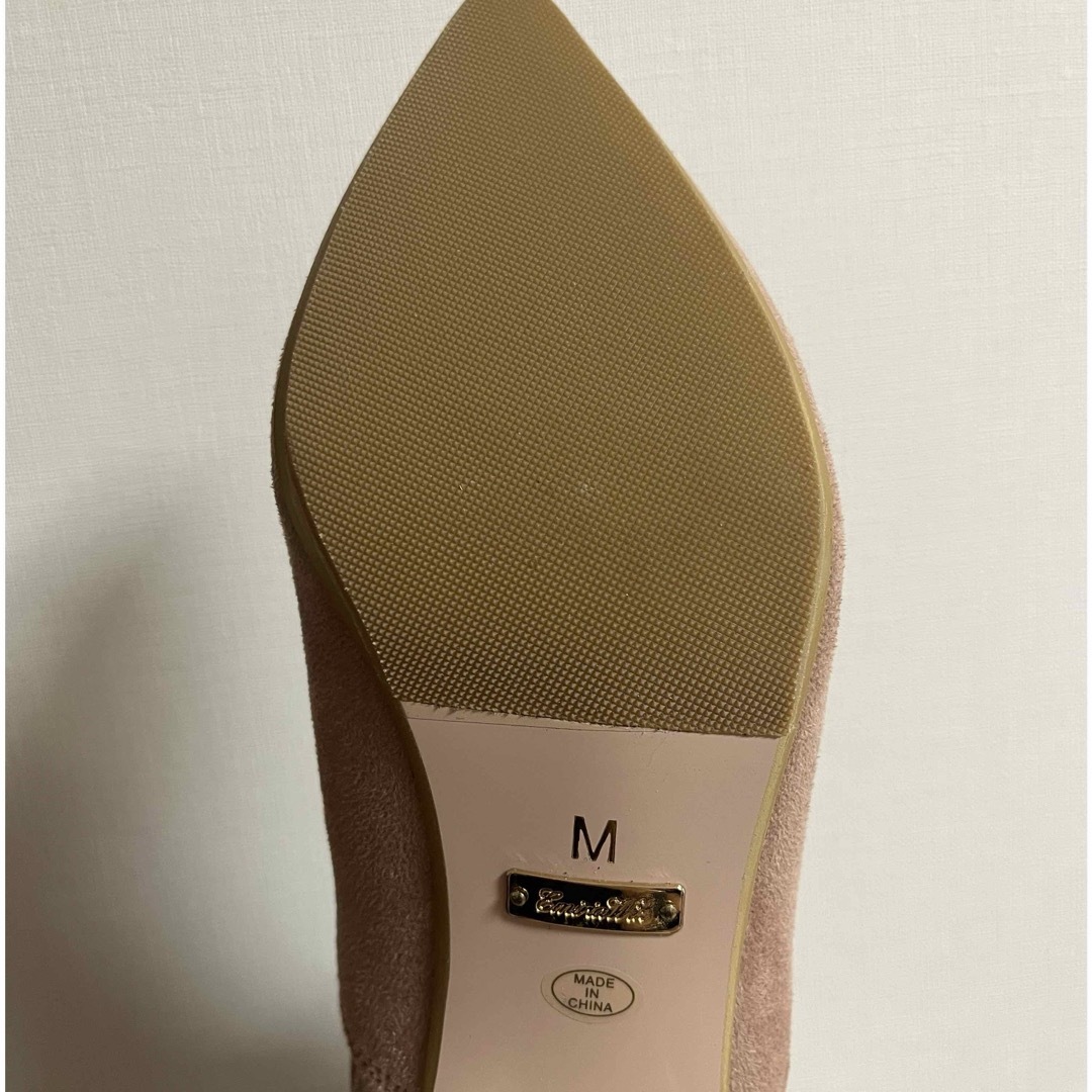 EmiriaWiz(エミリアウィズ)のエミリアウィズ  ローヒール　ソックスブーツ　ピンクベージュ　M レディースの靴/シューズ(ブーツ)の商品写真