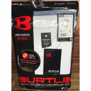 バートル(BURTLE)のバ－トル 4076-29-L ホットフィッテッド ホワイト 裏面起毛(その他)