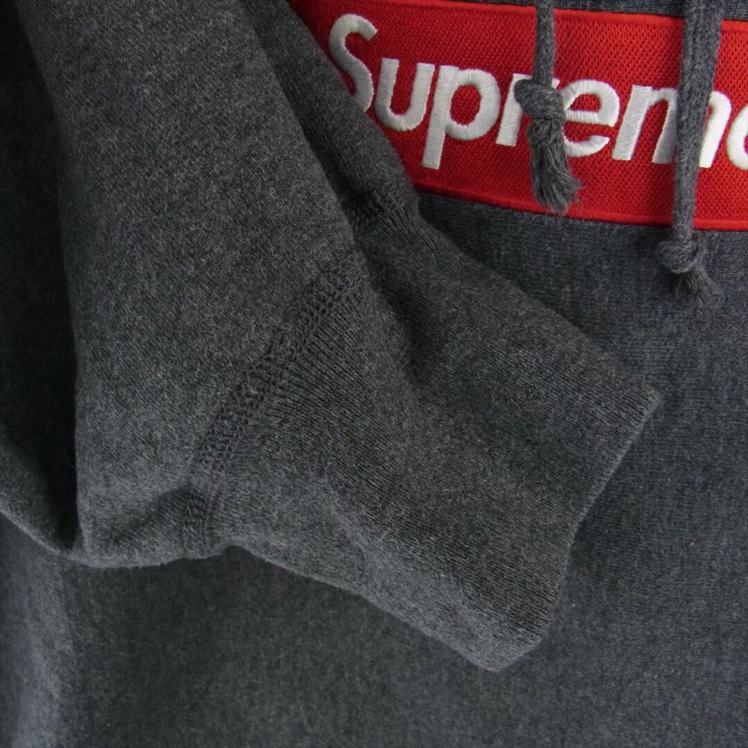 Supreme(シュプリーム)のSupreme シュプリーム パーカー 21AW  Box Logo Hooded Sweatshirt ボックス ロゴ  フーデッド スウェット シャツ パーカー チャコール グレー系 L【中古】 メンズのトップス(パーカー)の商品写真